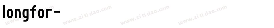 longfor字体转换