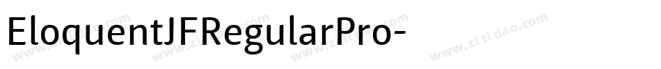 EloquentJFRegularPro字体转换