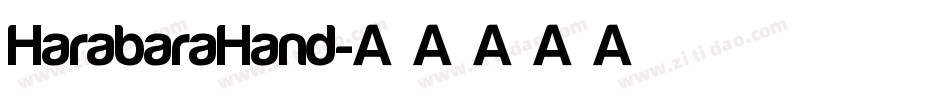 HarabaraHand字体转换