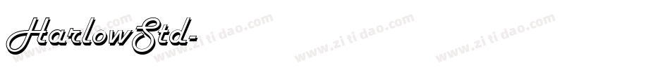 HarlowStd字体转换