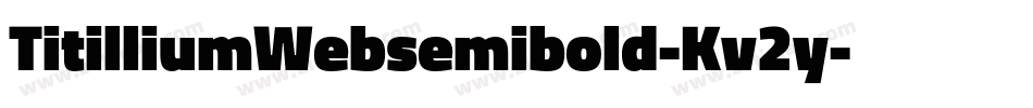 TitilliumWebsemibold-Kv2y字体转换