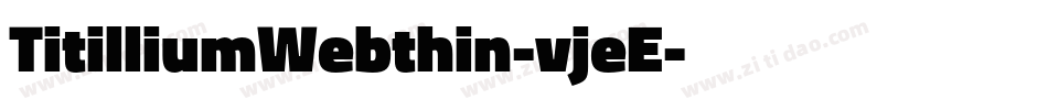 TitilliumWebthin-vjeE字体转换