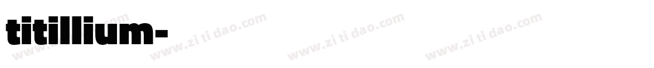 titillium字体转换