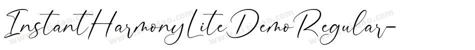 InstantHarmonyLiteDemoRegular-lnAy字体转换 InstantHarmonyLiteDemoRegular-lnAy字体转换