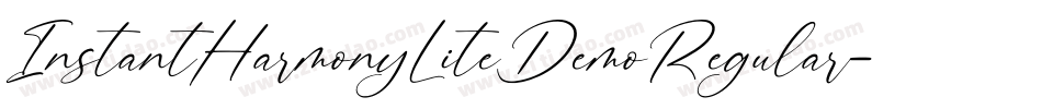 InstantHarmonyLiteDemoRegular-lnAy字体转换 InstantHarmonyLiteDemoRegular-lnAy字体转换