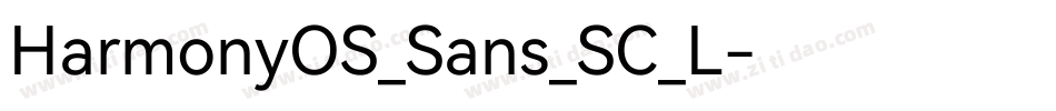 HarmonyOS_Sans_SC_L字体转换