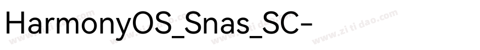 HarmonyOS_Snas_SC字体转换