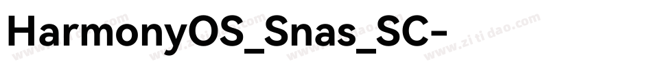 HarmonyOS_Snas_SC字体转换