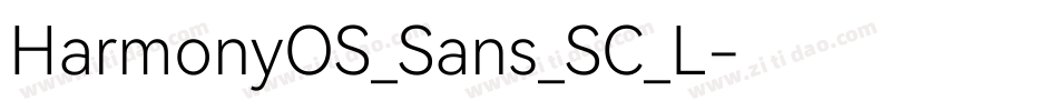 HarmonyOS_Sans_SC_L字体转换