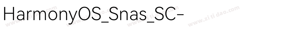 HarmonyOS_Snas_SC字体转换