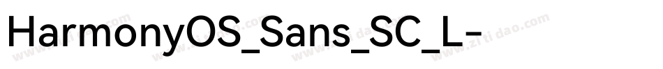 HarmonyOS_Sans_SC_L字体转换