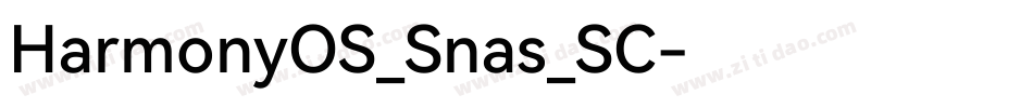 HarmonyOS_Snas_SC字体转换