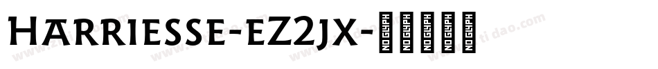 Harriesse-eZ2jx字体转换