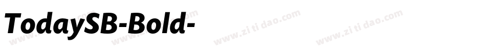 TodaySB-Bold字体转换