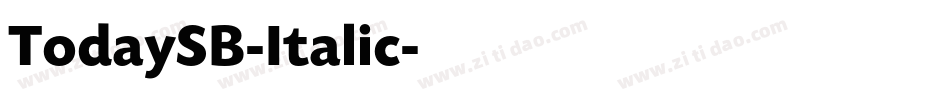 TodaySB-Italic字体转换