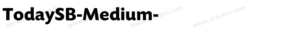 TodaySB-Medium字体转换