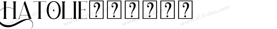 Hatolie字体转换