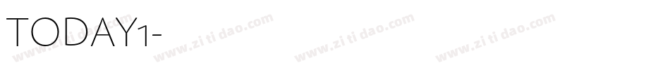 TODAY1字体转换
