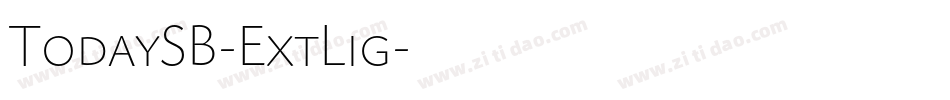 TodaySB-ExtLig字体转换