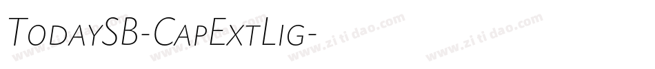 TodaySB-CapExtLig字体转换