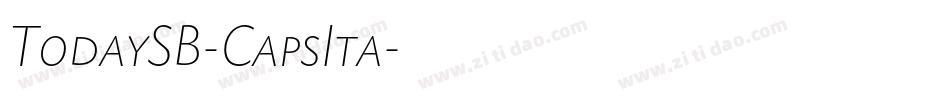 TodaySB-CapsIta字体转换