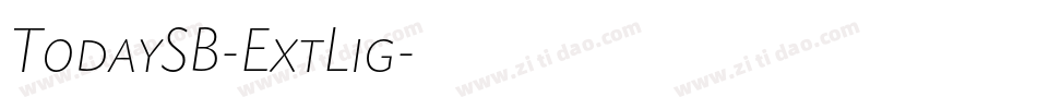 TodaySB-ExtLig字体转换