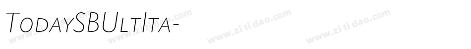 TodaySBUltIta字体转换