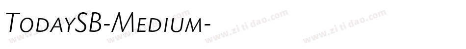 TodaySB-Medium字体转换
