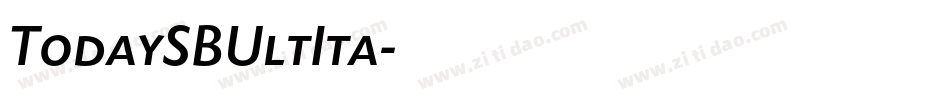 TodaySBUltIta字体转换