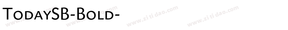 TodaySB-Bold字体转换