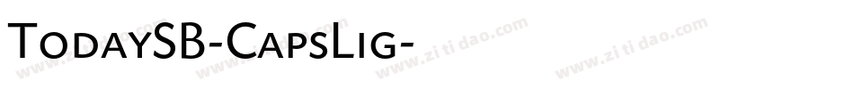 TodaySB-CapsLig字体转换