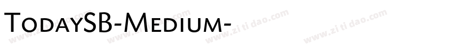 TodaySB-Medium字体转换