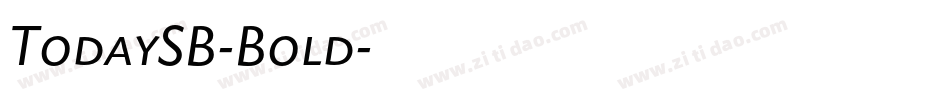 TodaySB-Bold字体转换
