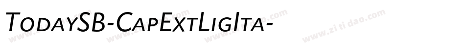 TodaySB-CapExtLigIta字体转换