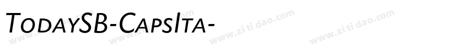 TodaySB-CapsIta字体转换