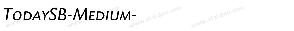 TodaySB-Medium字体转换