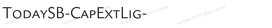 TodaySB-CapExtLig字体转换