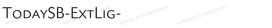 TodaySB-ExtLig字体转换