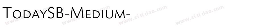 TodaySB-Medium字体转换