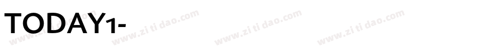 TODAY1字体转换
