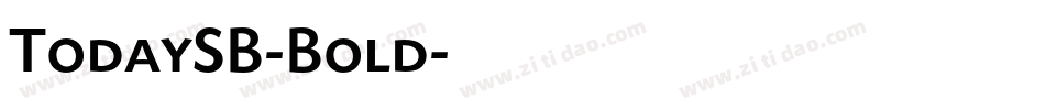 TodaySB-Bold字体转换