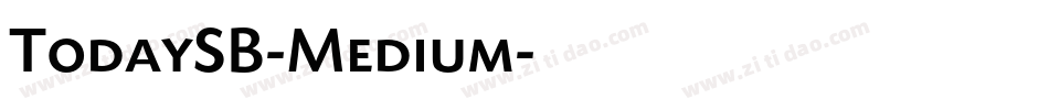 TodaySB-Medium字体转换