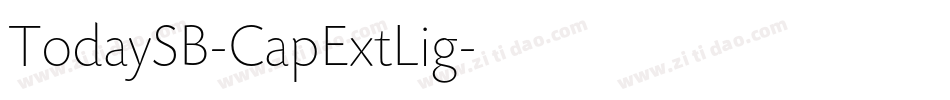 TodaySB-CapExtLig字体转换