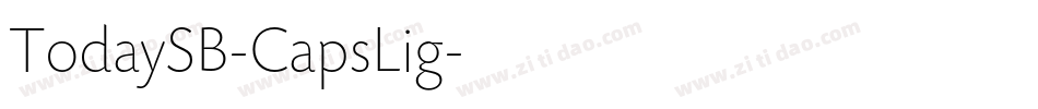 TodaySB-CapsLig字体转换