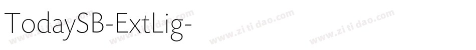 TodaySB-ExtLig字体转换