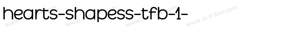hearts-shapess-tfb-1字体转换