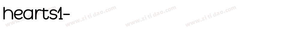 hearts1字体转换