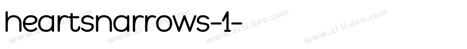 heartsnarrows-1字体转换