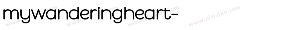 mywanderingheart字体转换