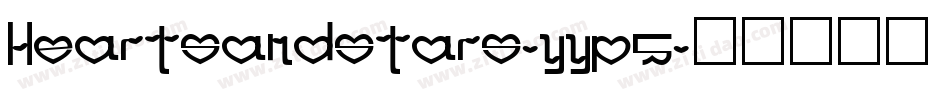HeartsAndStars-yyp5字体转换